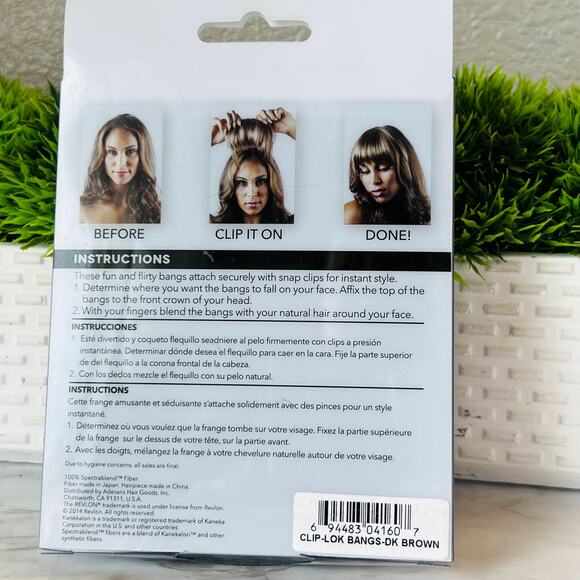 NEW Revlon Clip Lok Bangs $24.99 - Picture 3 of 5